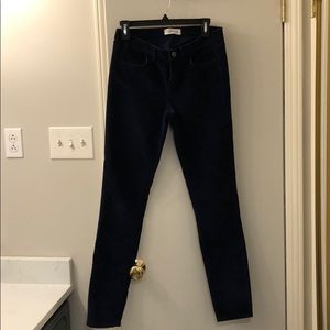Navy Madewell corduroy pants